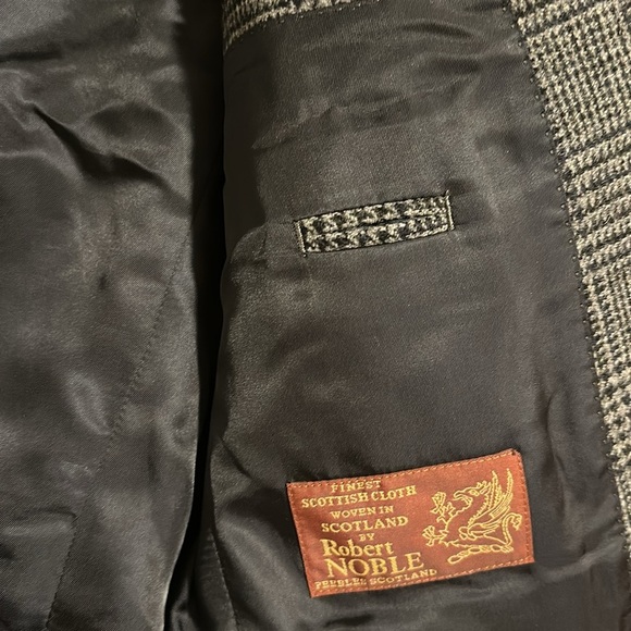 J. Crew Ludlow Blazer Gray Window Pane Plaid 100% wool Scottish cloth noble - Picture 4 of 5